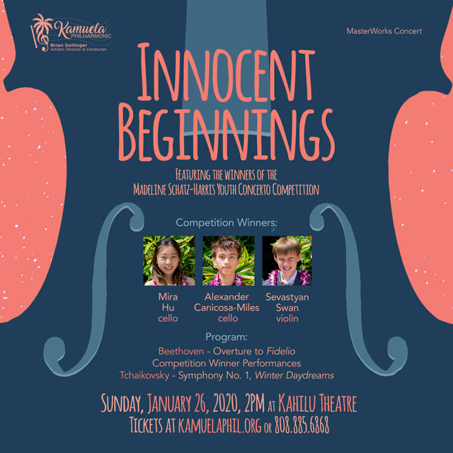 Kamuela Philharmonic Innocent Beginnings Promo Image