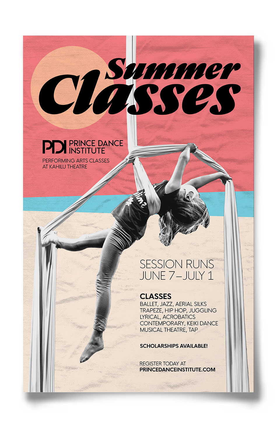 Poster for Prince Dance Institute's 2021 Summer Classes