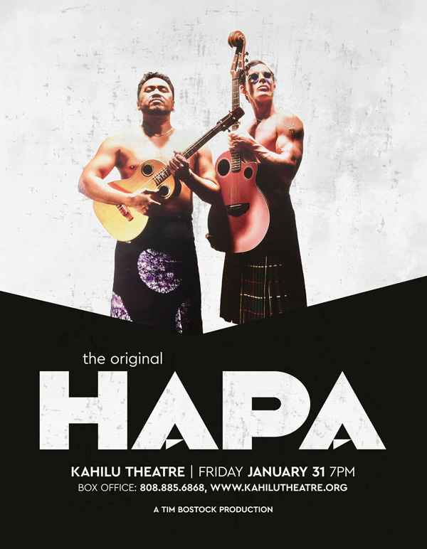 Poster for HAPA at Kahilu Theatre